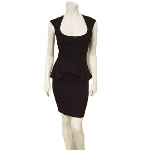 Bebe black Peplum dress